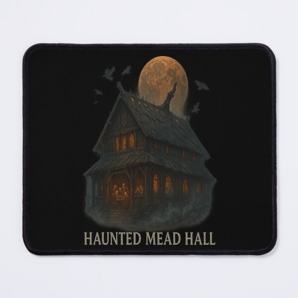 Item preview, Haunted Mead Hall Spooky Viking Longhouse Harvest Moon designed and sold by Mythborn Saga.