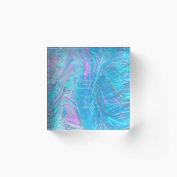 Item preview, Liquid Aqua Polyrhythmic Painting -parametric art designed and sold by LiquidPolyrhythm.