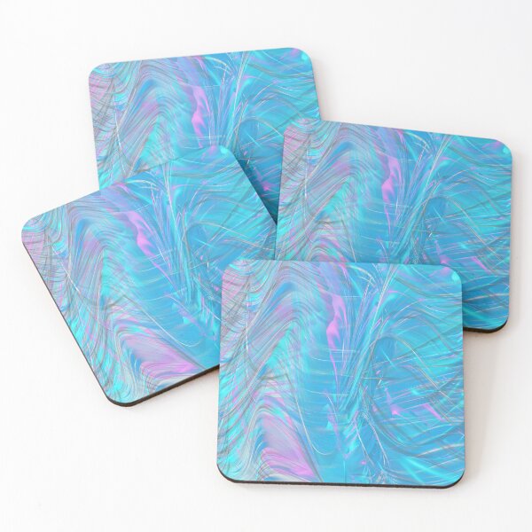 Item preview, Liquid Aqua Polyrhythmic Painting -parametric art designed and sold by LiquidPolyrhythm.