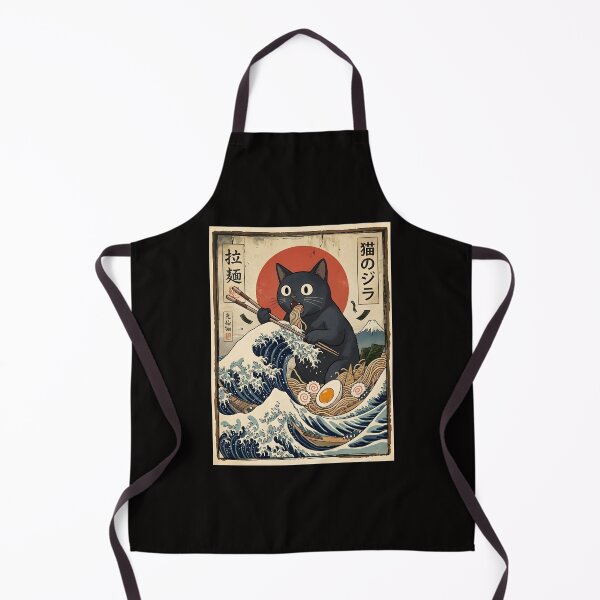 Item preview, Kawaii Ramen Cat Retro Japanese Noodles Artwork designed and sold by gear-posters.