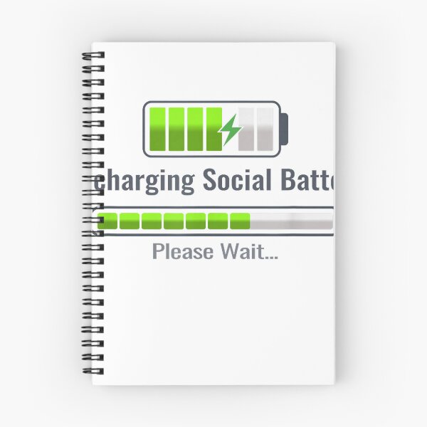 Item preview, Recharging Social Battery Introvert Low Energy Humor_Funny T-Shirt designed and sold by kevincuellar.