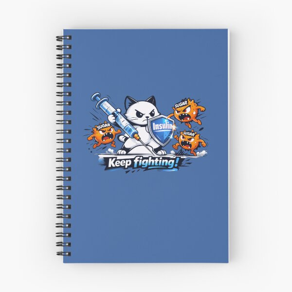 Item preview, Funny Diabetes Cat – Diabetic Keep Fighting Design designed and sold by Irysek.