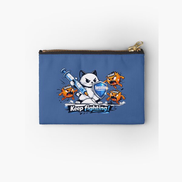 Item preview, Funny Diabetes Cat – Diabetic Keep Fighting Design designed and sold by Irysek.