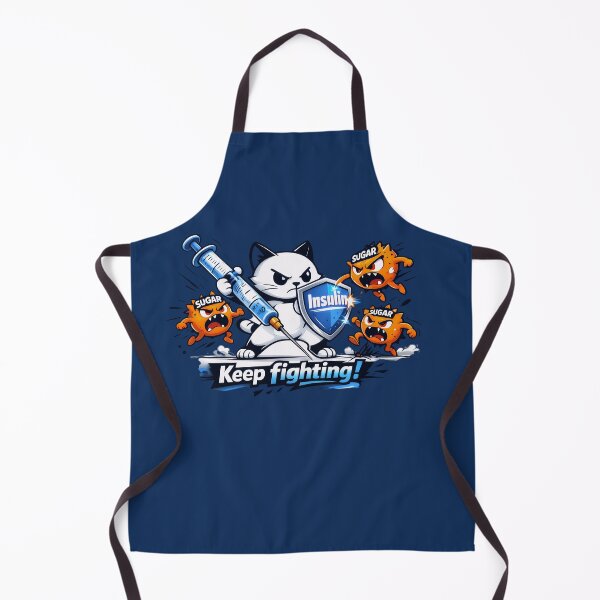 Item preview, Funny Diabetes Cat – Diabetic Keep Fighting Design designed and sold by Irysek.