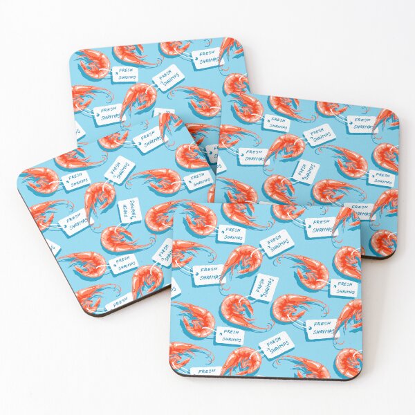 Item preview, Cute fresh Shrimps Pattern designed and sold by MinimalAnGo.
