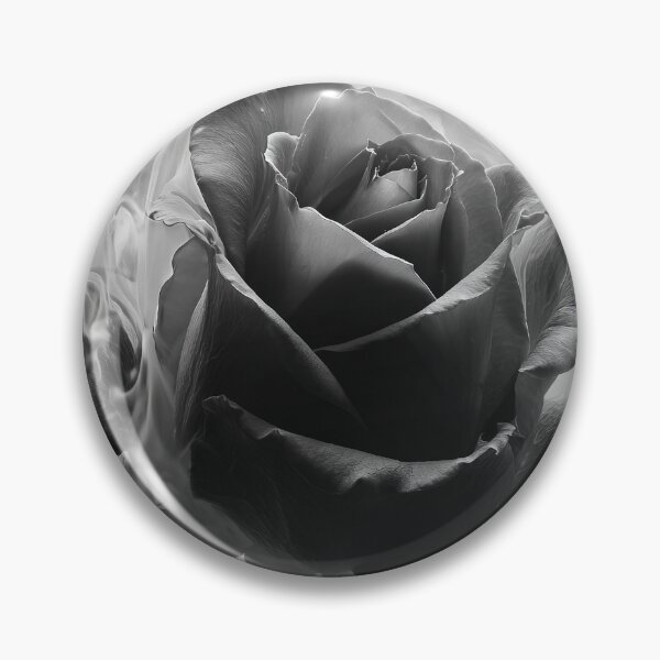 Item preview, Elegant Black Rose with Smoke | Moody Minimalist Art designed and sold by SlowRegardArt.