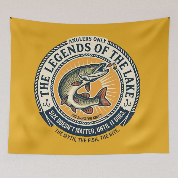 Item preview, Evolution of the Angler – Funny Fishing Design designed and sold by By Dana Studio.