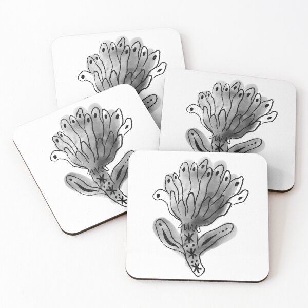 Item preview, The Blooming Spirit — Surreal Botanical Ink Art Print designed and sold by AnnaVikhrArt.
