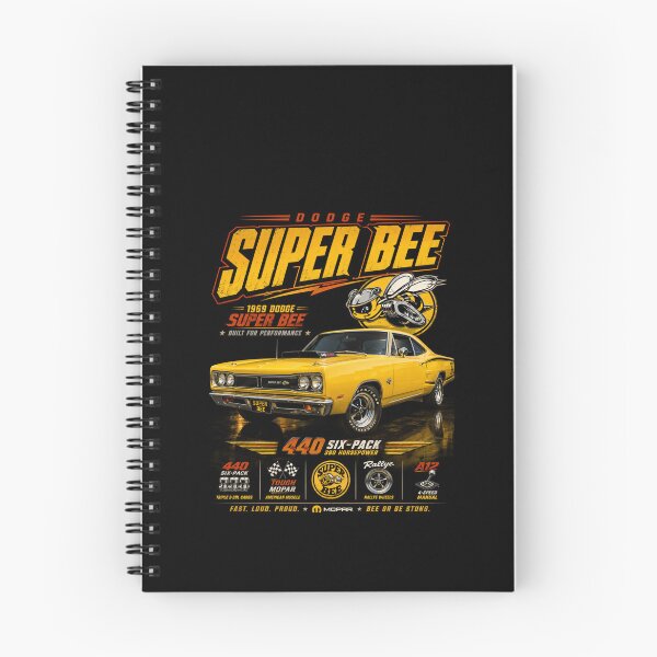 Item preview, 1969 Super Bee 440 Six-Pack Bumblebee Mopar Muscle Car Art designed and sold by TheArtOfCar.