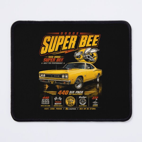 Item preview, 1969 Super Bee 440 Six-Pack Bumblebee Mopar Muscle Car Art designed and sold by TheArtOfCar.