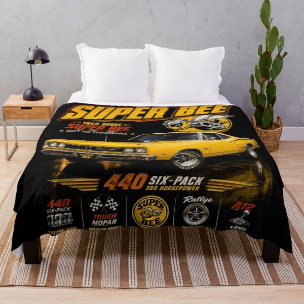 Item preview, 1969 Super Bee 440 Six-Pack Bumblebee Mopar Muscle Car Art designed and sold by TheArtOfCar.