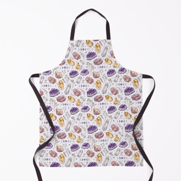Item preview, Crystal Gemstone Watercolor Botanical Seamless Pattern designed and sold by Inkworksbyshery.