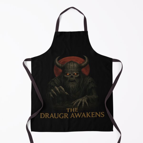 Item preview, The Draugr Awakens Viking Skeleton Horned Helmet Moon designed and sold by Mythborn Saga.