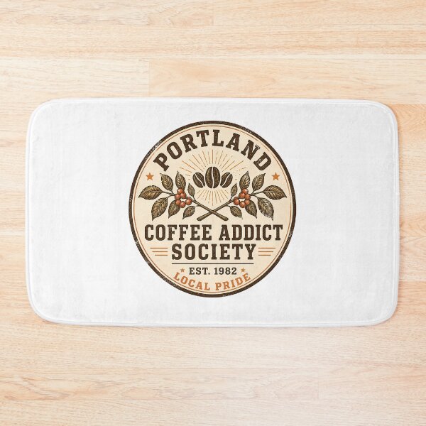 Item preview, Portland Coffee Addict Vintage Emblem designed and sold by chattsuede.