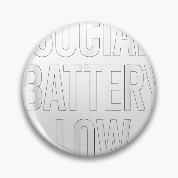 Item preview, Social Battery Low Funny Introvert Saying Minimalist Tee T-Shirt designed and sold by kevincuellar.