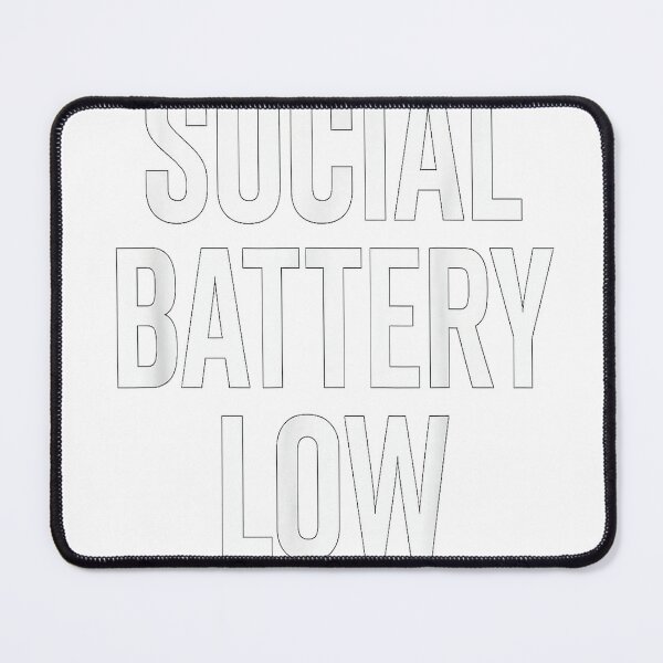 Item preview, Social Battery Low Funny Introvert Saying Minimalist Tee T-Shirt designed and sold by kevincuellar.