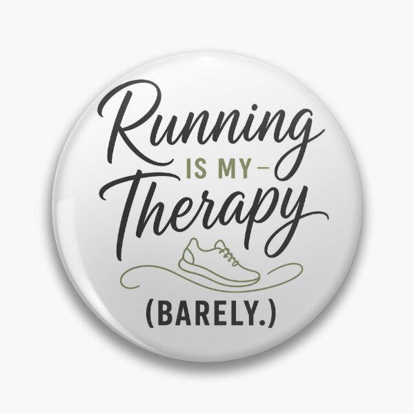 Item preview, Running Is My Therapy Barely: Funny Runner Mental Health Quote designed and sold by chattsuede.