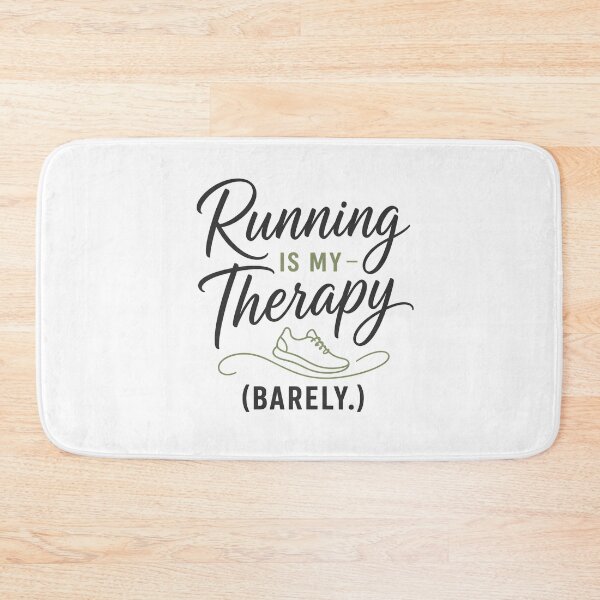 Item preview, Running Is My Therapy Barely: Funny Runner Mental Health Quote designed and sold by chattsuede.