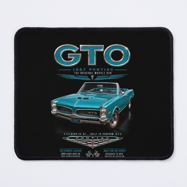 Item preview, 1967 GTO Convertible Classic Muscle Car Vintage Art designed and sold by TheArtOfCar.