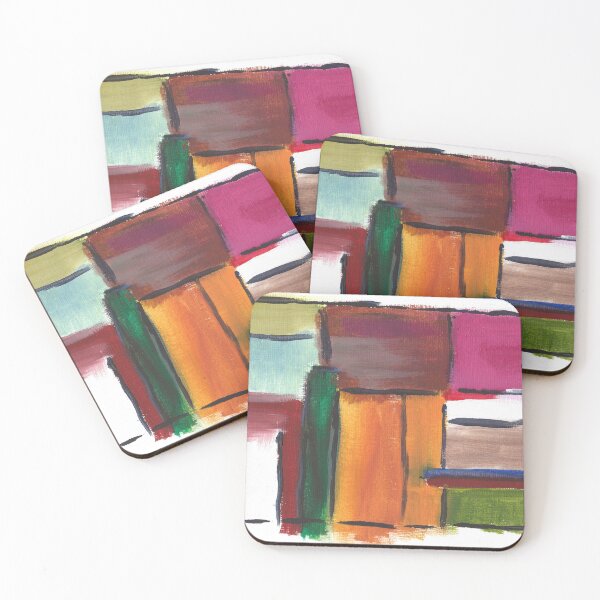 Item preview, Contemporary block style painting designed and sold by Victoria Jeffries Art.
