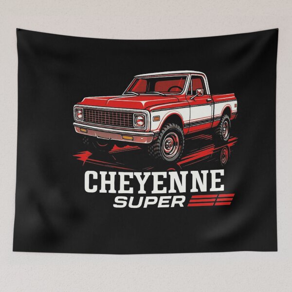 Item preview, Red Chevy Cheyenne Super 4x4 Off-Road Tribute designed and sold by TheArtOfCar.