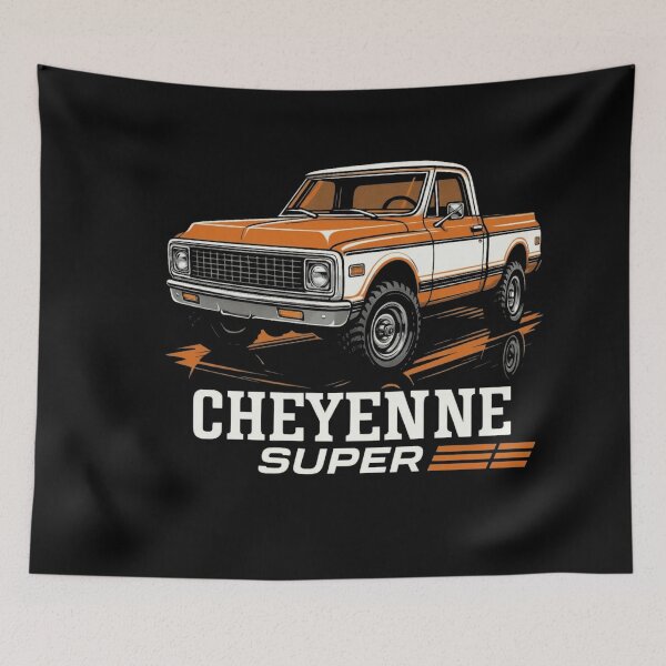 Item preview, Orange Chevy Cheyenne Super 4x4 Off-Road Tribute designed and sold by TheArtOfCar.