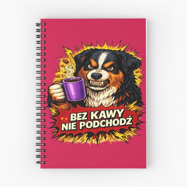 Item preview, Angry Coffee Dog Funny Polish Meme designed and sold by CalineczkaArt.
