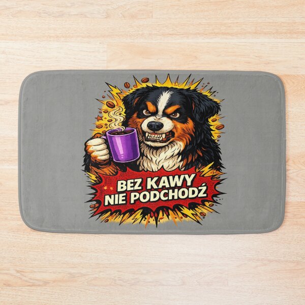Item preview, Angry Coffee Dog Funny Polish Meme designed and sold by CalineczkaArt.