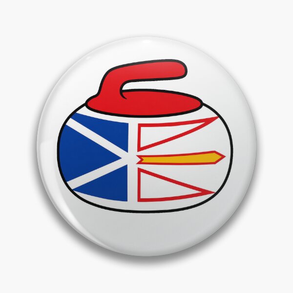Item preview, Cartoon Newfoundland Flag Curling Rock designed and sold by Em-Arn.