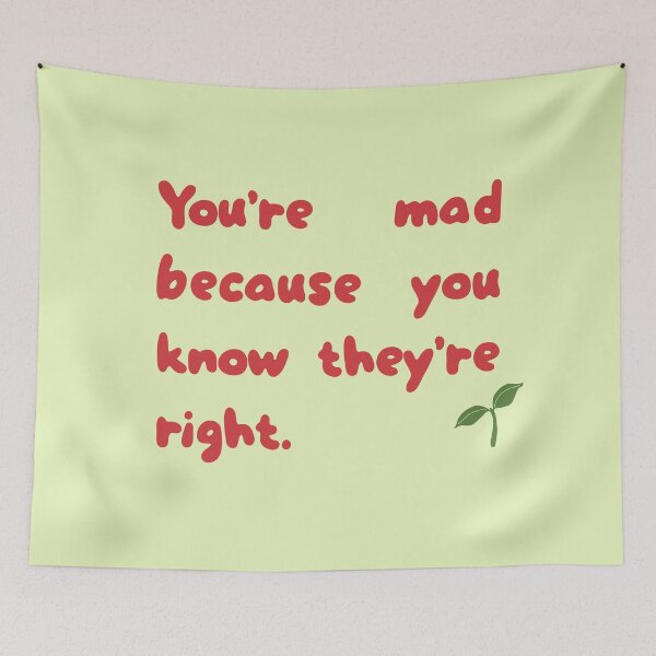 Item preview, You're mad because you know Vegans are right designed and sold by caramelrts.