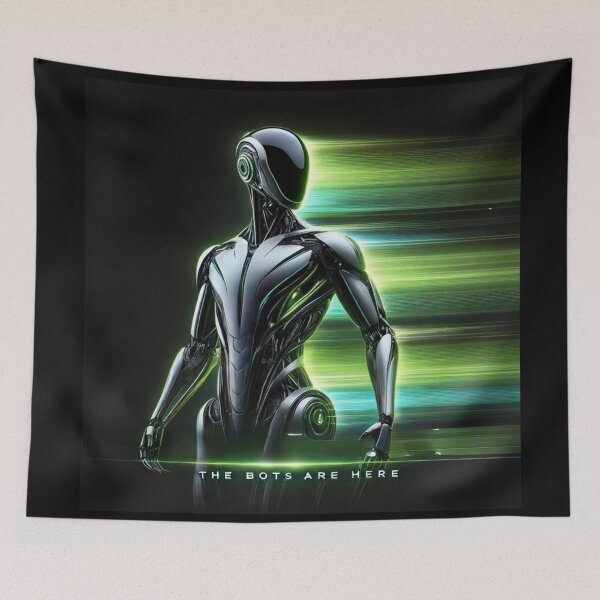 Item preview, humanoid robot AI Robots Future Tech Design | The Bots Are Coming Futuristic  designed and sold by TEEJAMBOREE.