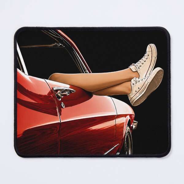 Item preview, Summer Drive – Red Classic Car Lifestyle Illustration Art designed and sold by Stinky Lincy's Apparel Company.