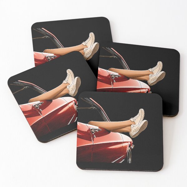 Item preview, Summer Drive – Red Classic Car Lifestyle Illustration Art designed and sold by Stinky Lincy's Apparel Company.