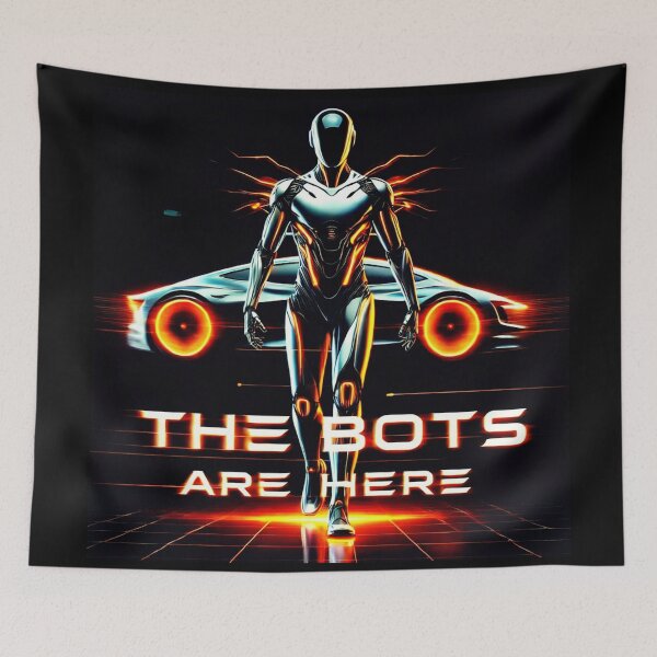 Item preview, humanoid robot AI Robots Future Tech Design | The Bots Are Coming Futuristic  designed and sold by TEEJAMBOREE.