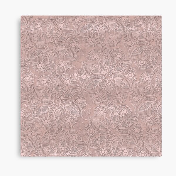 Mandala Rosegold Canvas Print