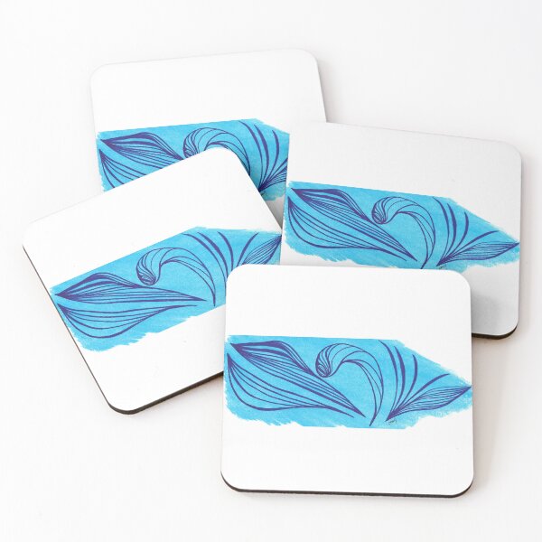 Item preview, Blue lines on blue designed and sold by Victoria Jeffries Art.