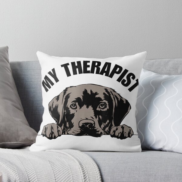 Item preview, My Therapist is a Dog Funny Pet Lover Quote Labrador Therapy T-Shirt designed and sold by KTY-NUSS.