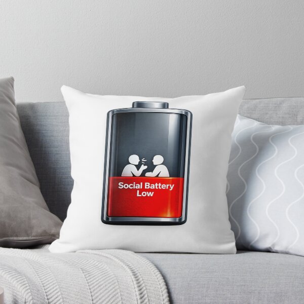 Item preview, Social Battery Low - Introvert Mood Funny Design Premium Tri-Blend T-Shirt designed and sold by kevincuellar.