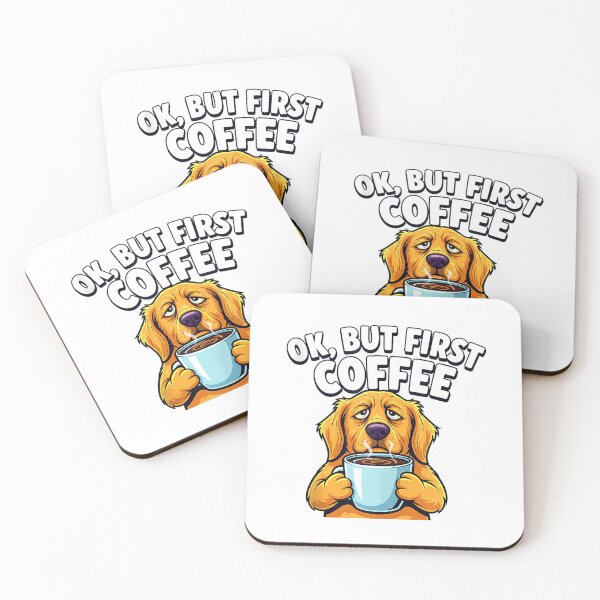 Item preview, OK But First Coffee Lover Tired Dog Owner Lover Dad Mom Fun Tank Top designed and sold by KTY-NUSS.