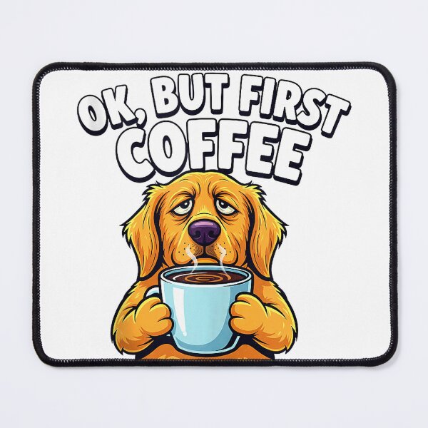 Item preview, OK But First Coffee Lover Tired Dog Owner Lover Dad Mom Fun Tank Top designed and sold by KTY-NUSS.