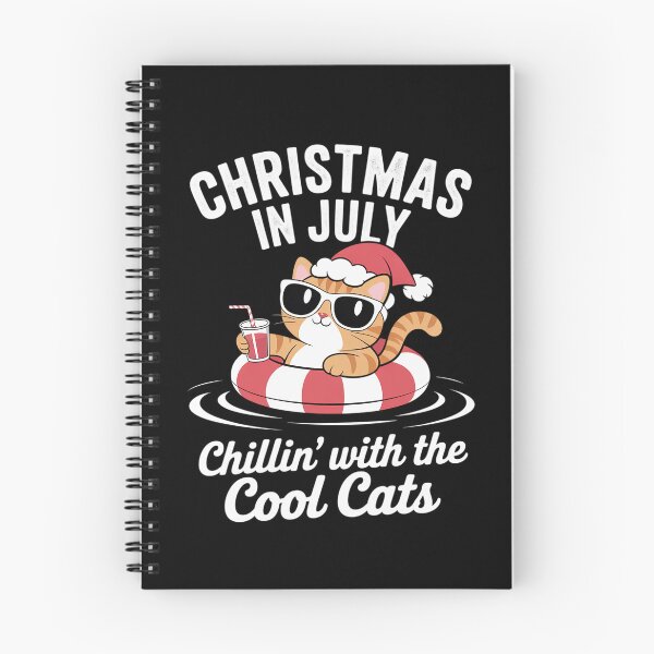 Item preview, Chillin Cool Cats Christmas In July Meowy Xmas Summer designed and sold by BlassmausArt.