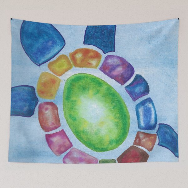 Item preview, Tortuga la Playa watercolor designed and sold by Victoria Jeffries Art.