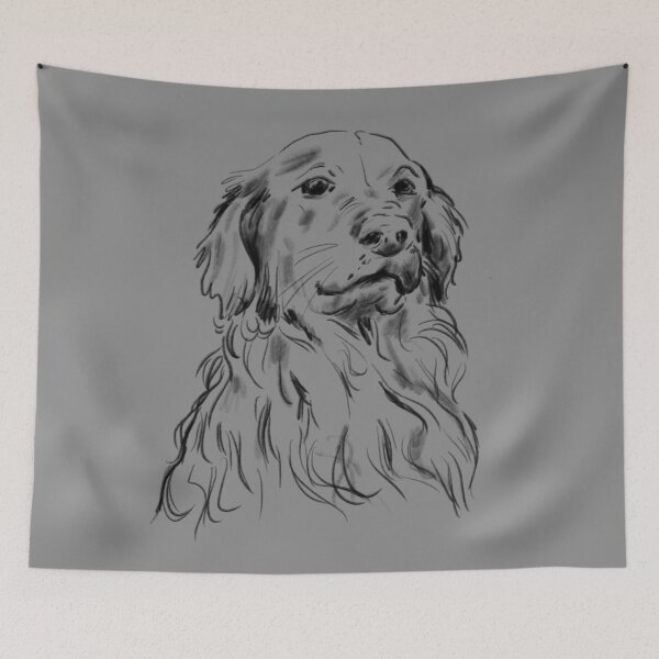 Item preview, Good Boy — Ink Sketch Dog Portrait designed and sold by AnnaVikhrArt.