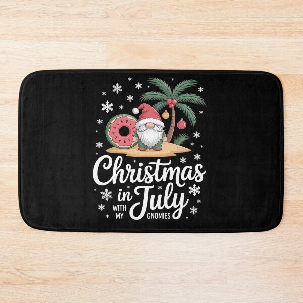 Item preview, Chrismas in July gnome on beach in summer designed and sold by BlassmausArt.