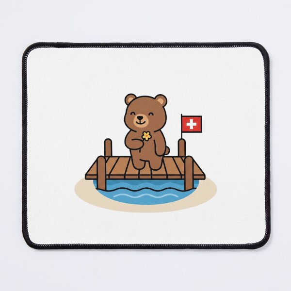 Item preview, Kawaii Bear Swiss Flower Pier designed and sold by AbanoubStore.