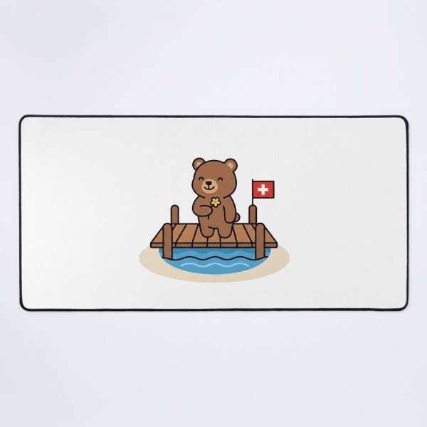 Item preview, Kawaii Bear Swiss Flower Pier designed and sold by AbanoubStore.