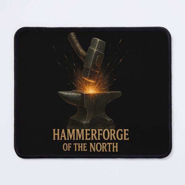 Item preview, Hammerforge of the North Blacksmith Forge Shirt designed and sold by Mythborn Saga.