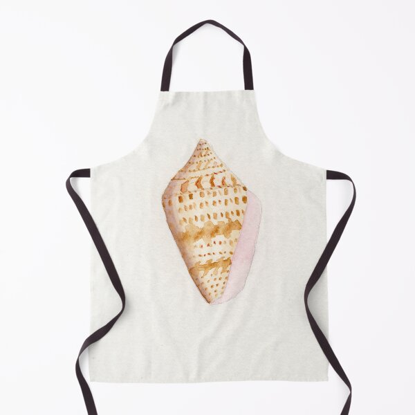 Item preview, A delicate watercolor painting of a spotted cone shell. designed and sold by KPierceArt.