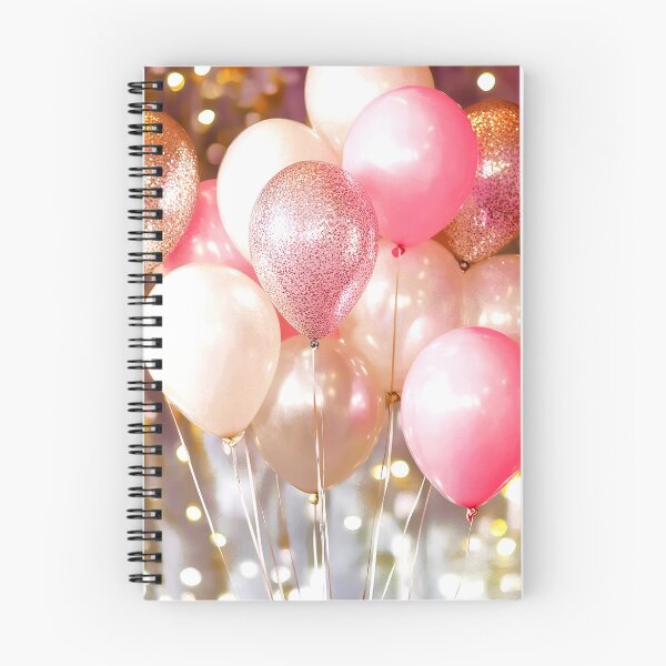 Item preview, Pink, Golden, And Cream Balloons Festive Design Art  designed and sold by DEC02.