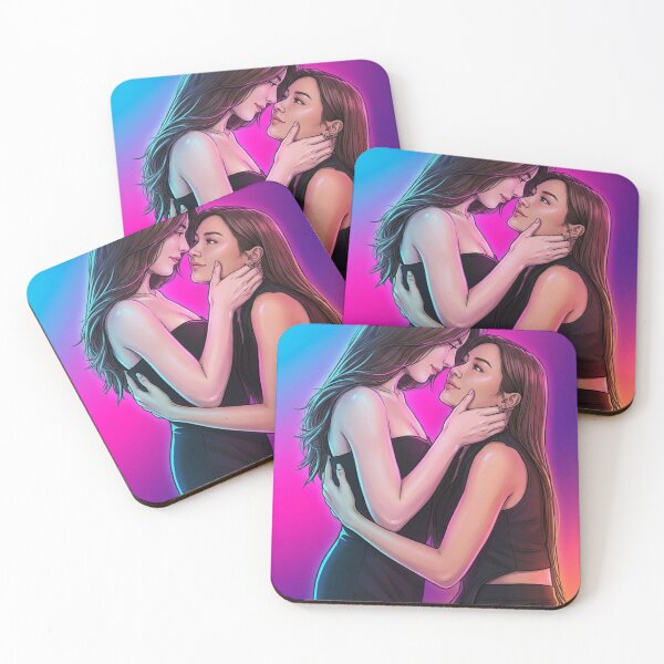 Item preview, You Fulfill Me Fun Oon BamOom Thai GL Tv Series Lgbtq+ Sapphic Decor Poster Print Art Comic designed and sold by Mind Space.